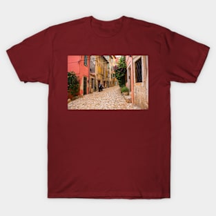 Back Street in Rovinj Old Town, Croatia T-Shirt